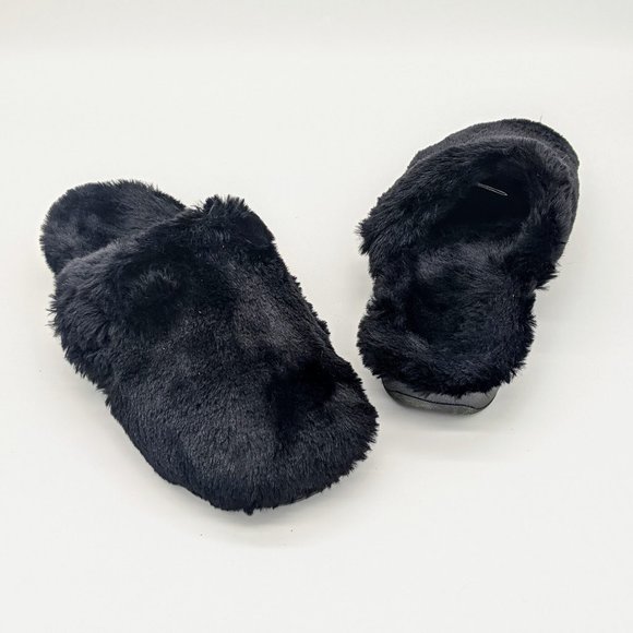Vionic Shoes - Vionic Women's Black Fuzzy Gemma Mule Slippers 9